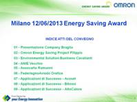convegno energy saving award